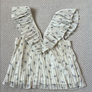 Elegant GANNI Cream and Gray Women's Top